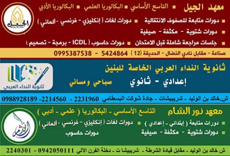 معهد الجيل ومعهد نور الشام
